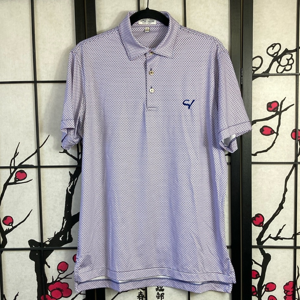 🏇Peter Millar  Embroidered Logo Polo Shirt